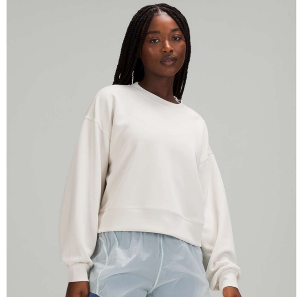 Lululemon Perfectly Oversized Cropped Crew *Softstreme™ - Picture 1 of 6